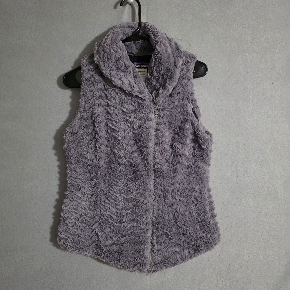Patagonia Womens Gray Pelage Shawl Collar Vest 28225 Size Small